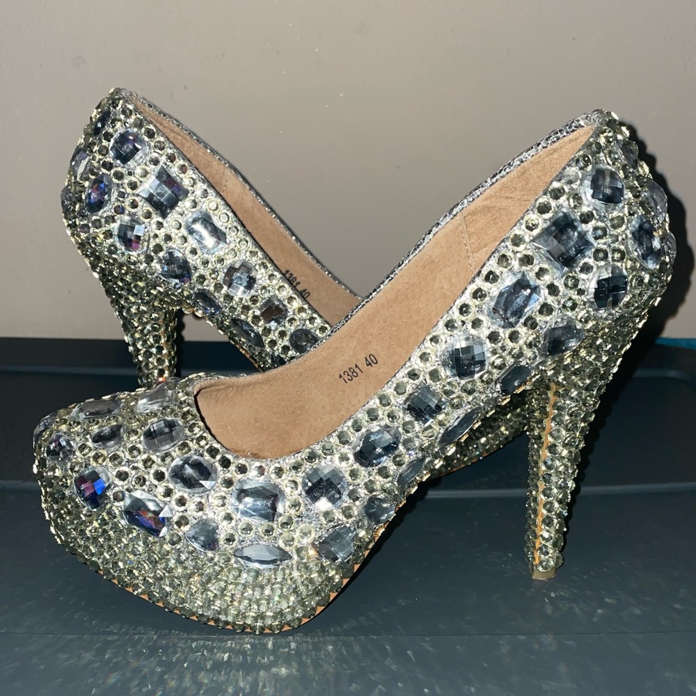Jingpin Rhinestone Heels